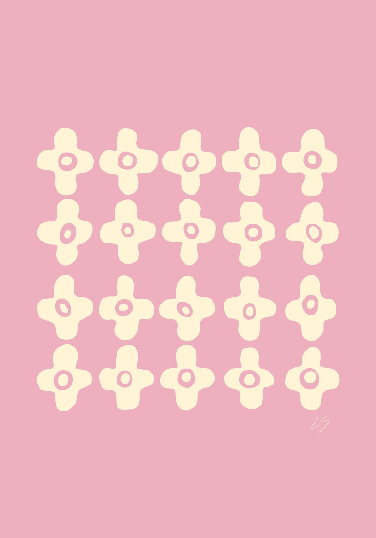 Flower Block Poster