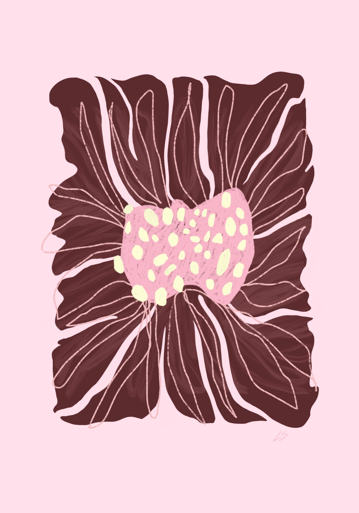Berry Bloom Burst Poster