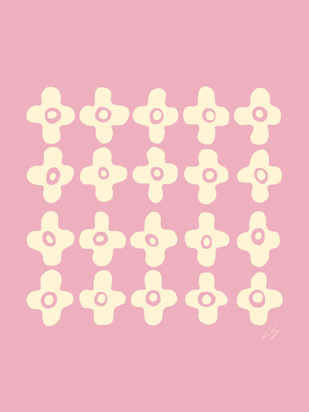 Flower Block Poster